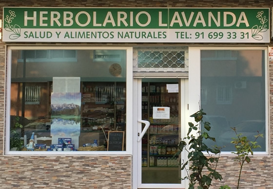 interior del herbolario Lavanda